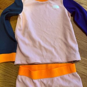 The North Face Pink and Purple Thermal Set